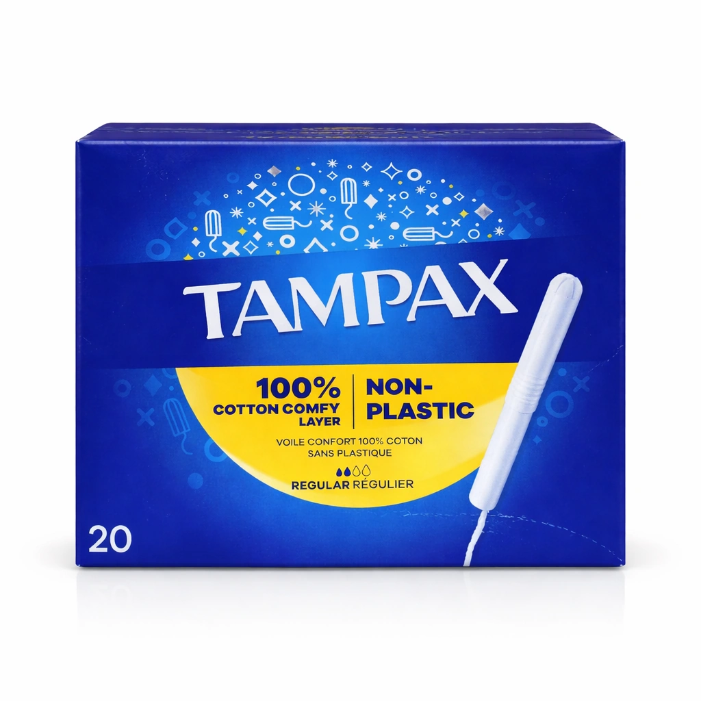 Tampax Cardboard Applicator Regular Tampons x 20 Tampons