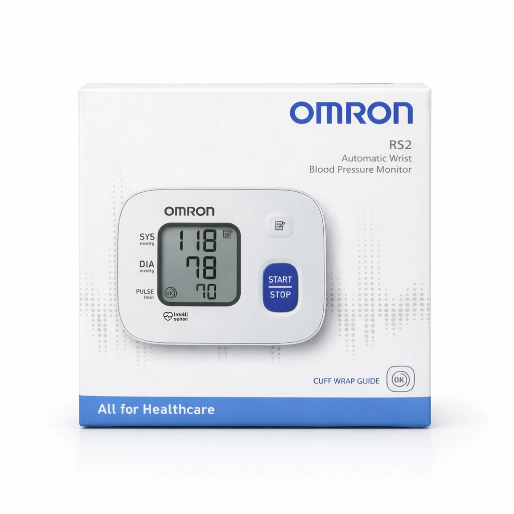 OMRON RS2 Automatic Wrist Blood Pressure Monitor