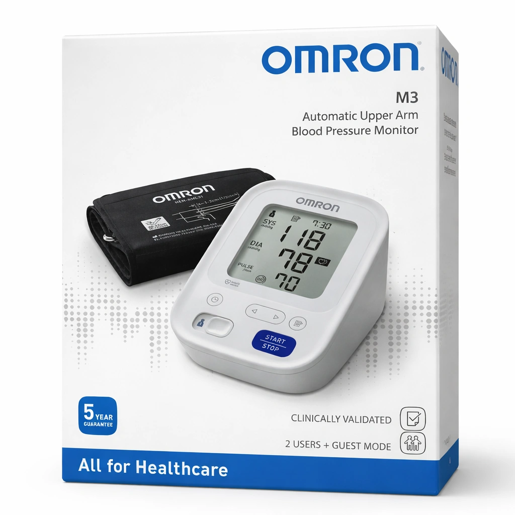 OMRON M3 Automatic Upper Arm Blood Pressure Monitor (HEM-7154-E) x 1 device