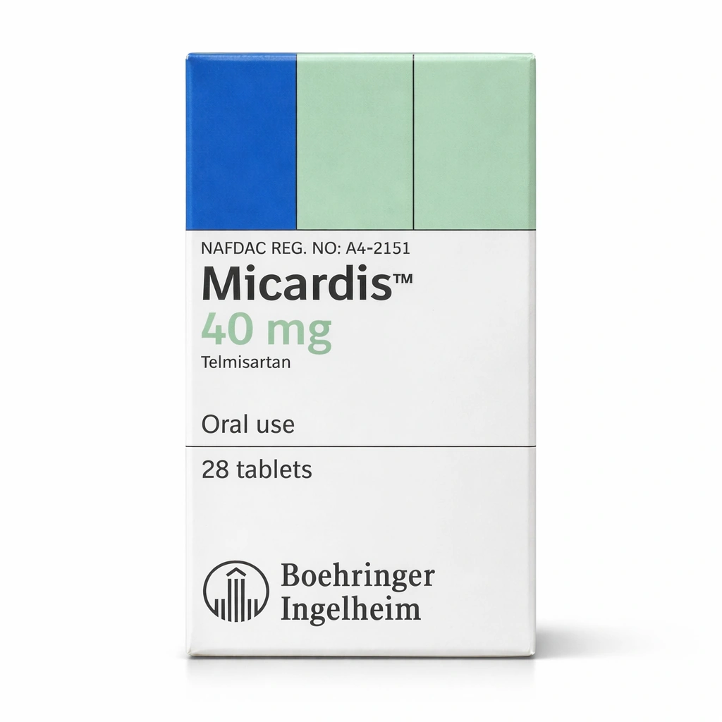 Micardis Telmisartan 40 mg Tablets x 28 Tablets