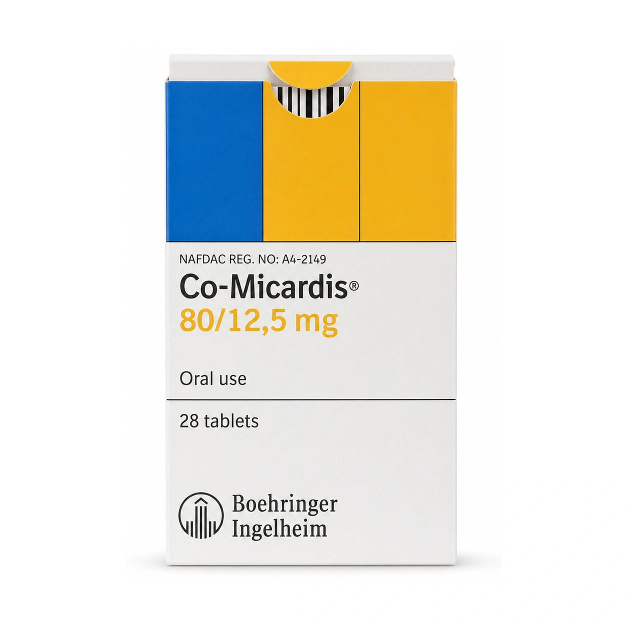 Co-Micardis Telmisartan/Hydrochlorothiazide 80 mg/12.5 mg Tablets x 28 Tablets