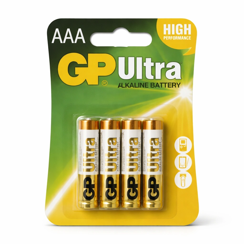 GP Ultra Alkaline Battery AAA 1.5 V x 4 batteries x 4 pieces