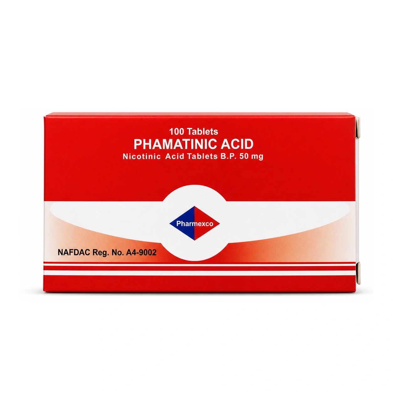 Phamatinic Acid Nicotinic Acid Tablets B.P. 50 mg x 100 Tablets