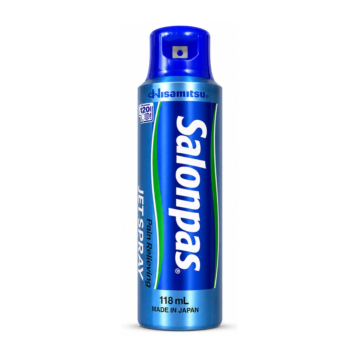Salonpas Pain Relieving Jet Spray Menthol 3% + Methyl Salicylate 10% Topical Analgesic Spray 118 ml