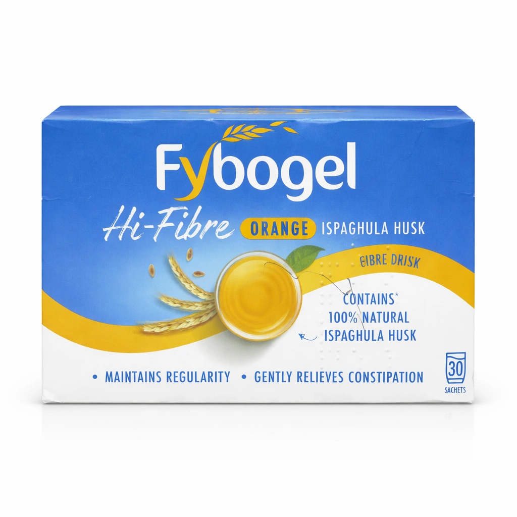 Fyboogel Hi-Fibre Orange Ispaghula Husk Granules x 30 sachets