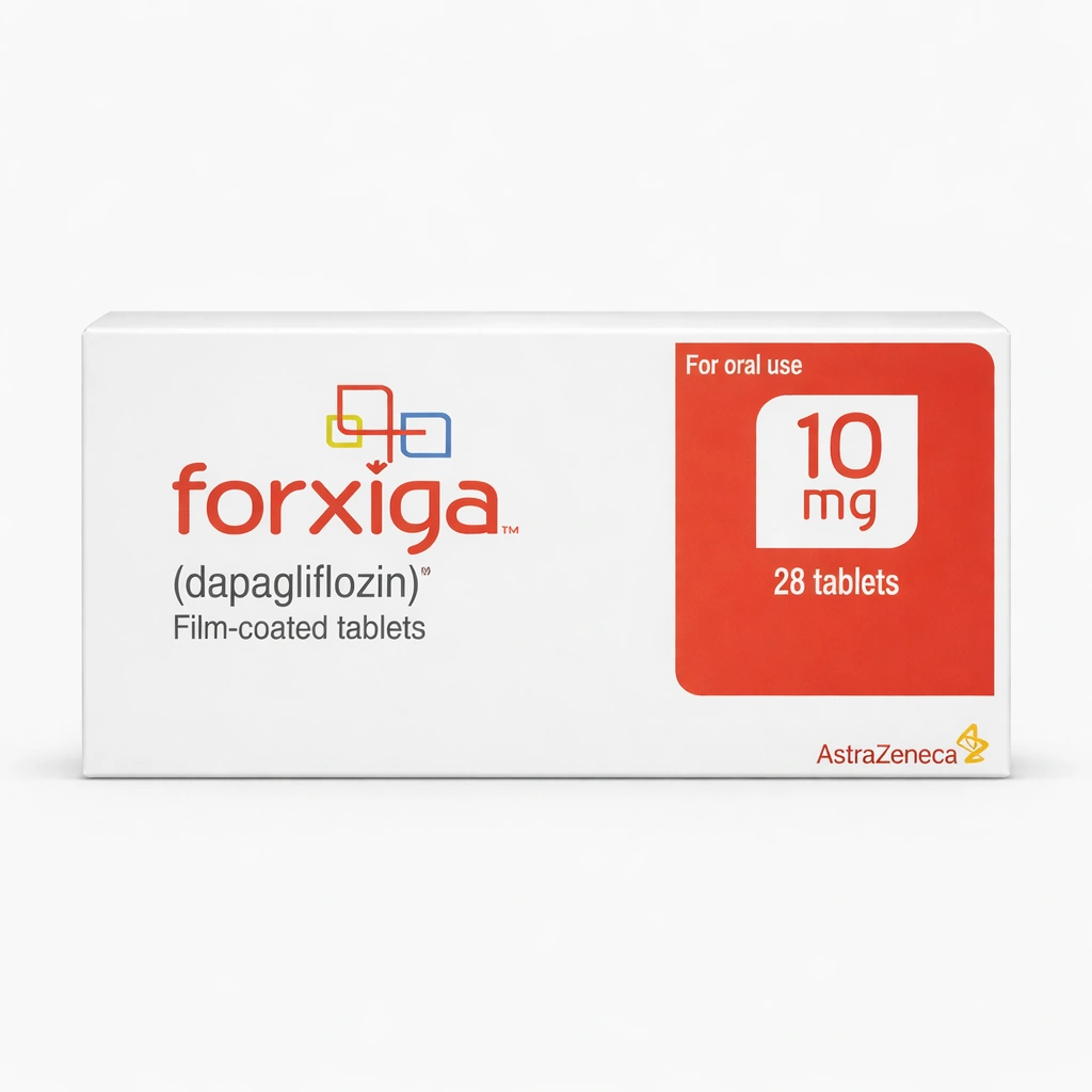 Forxiga Dapagliflozin 10 mg Film-Coated Tablets x 28 Tablets