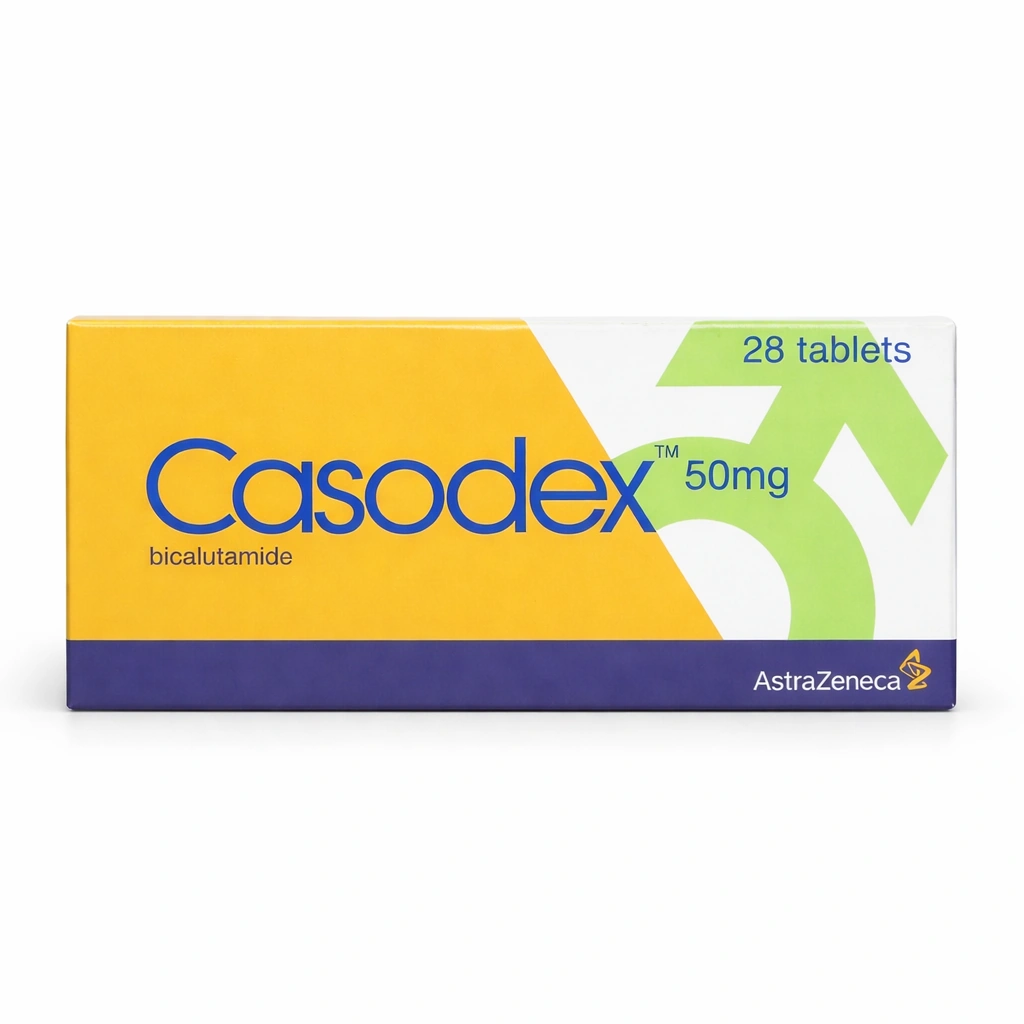 Casodex Bicalutamide 50 mg Film-Coated Tablets x 28 Tablets