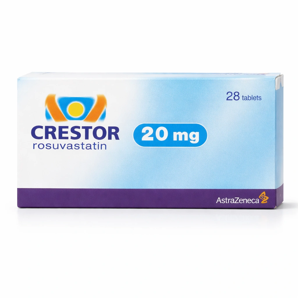 Crestor Rosuvastatin 20 mg Film-Coated Tablets x 28 Tablets