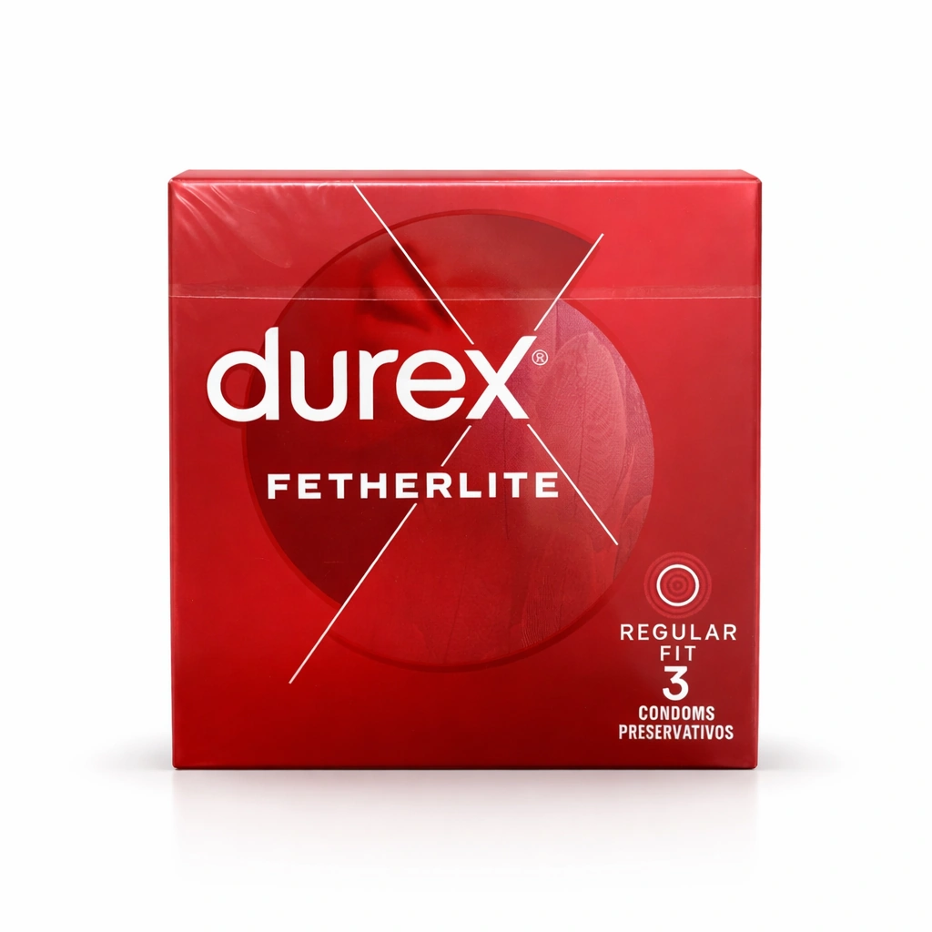 Durex Fetherlite Regular Fit Condoms x 3 condoms