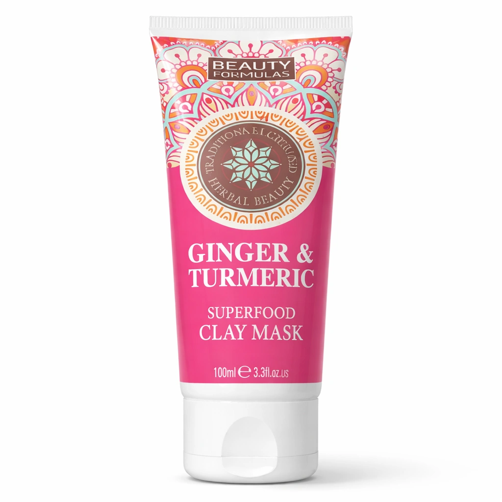 Beauty Formulas Ginger & Turmeric Superfood Clay Mask 100 ml