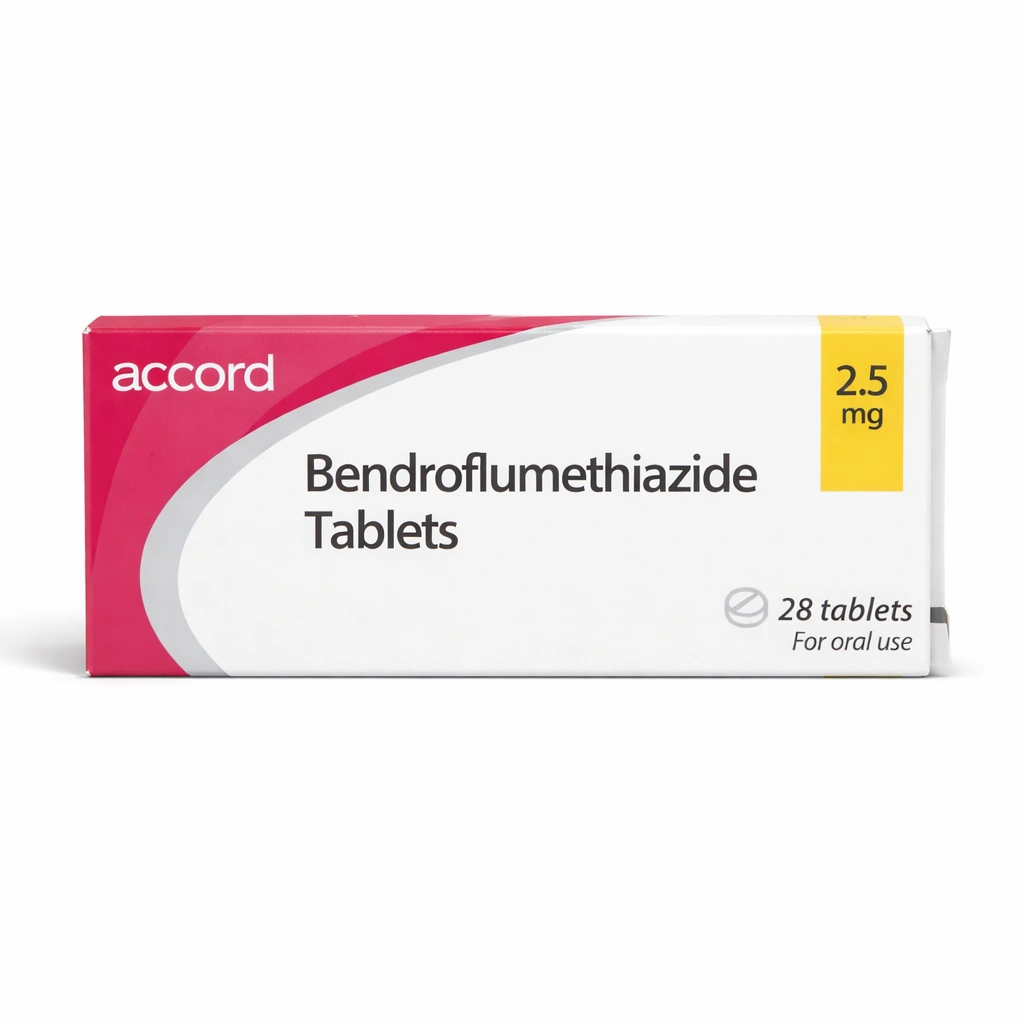 Accord Bendroflumethiazide 2.5 mg Tablets x 28 Tablets