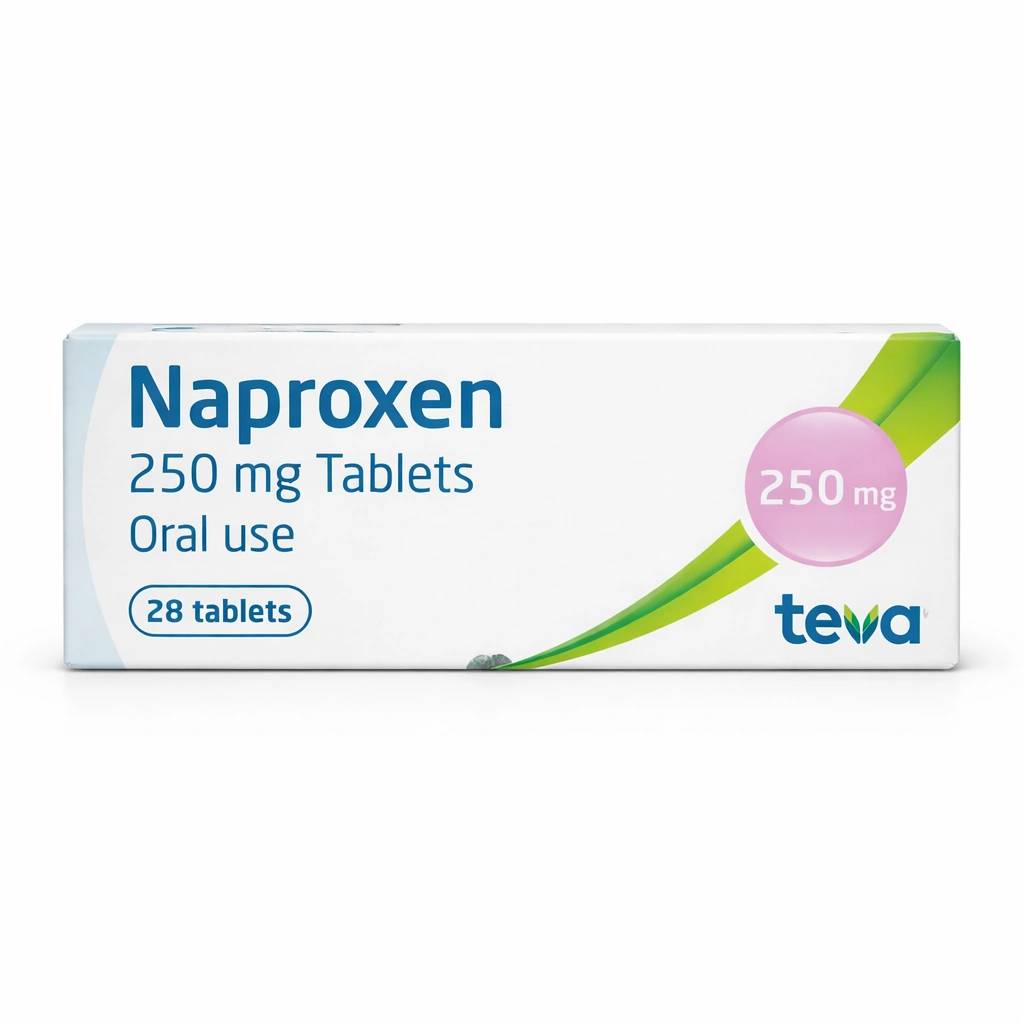 Teva Naproxen 250 mg Tablets x 28 Tablets