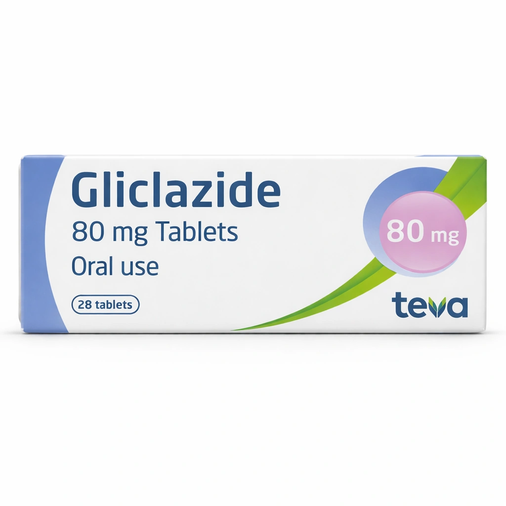 Teva Gliclazide 80 mg Tablets x 28 Tablets