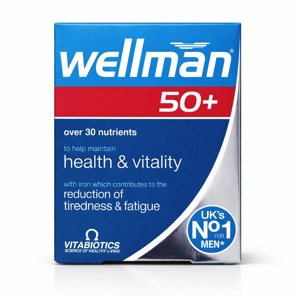 Vitabiotics Wellman 50+ Multivitamin Tablets x 30 Tablets