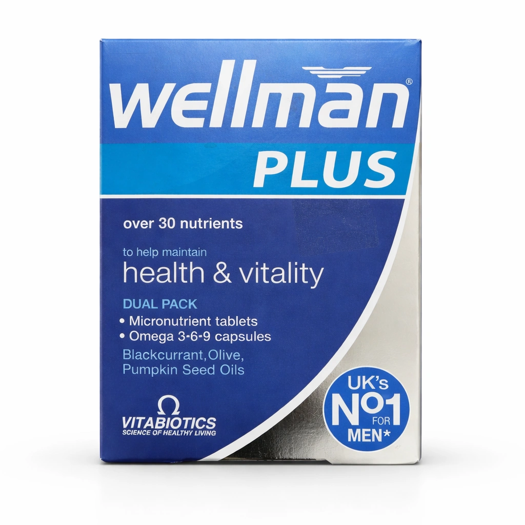 Vitabiotics Wellman Plus Omega 3-6-9 x 28 Tablets + x 28 Capsules
