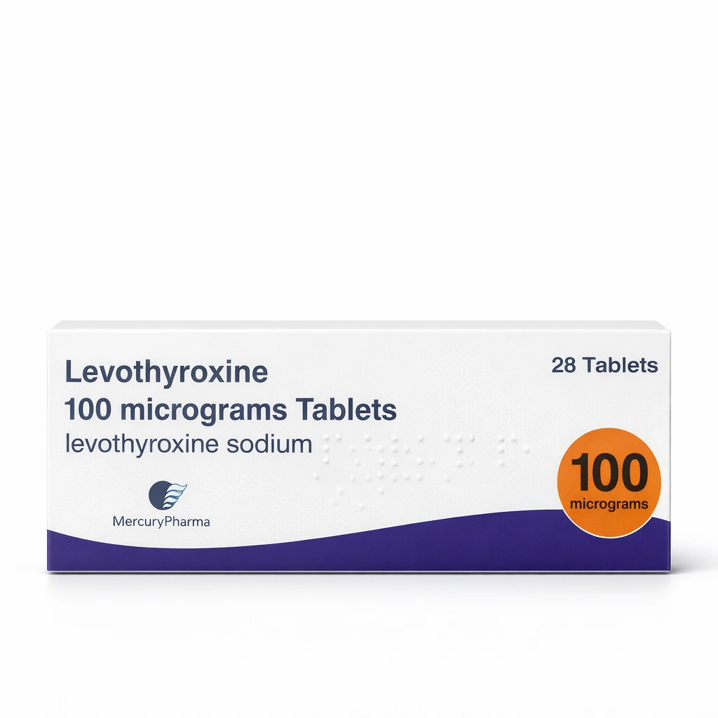 Levothyroxine sodium 100 micrograms Tablets x 28 Tablets