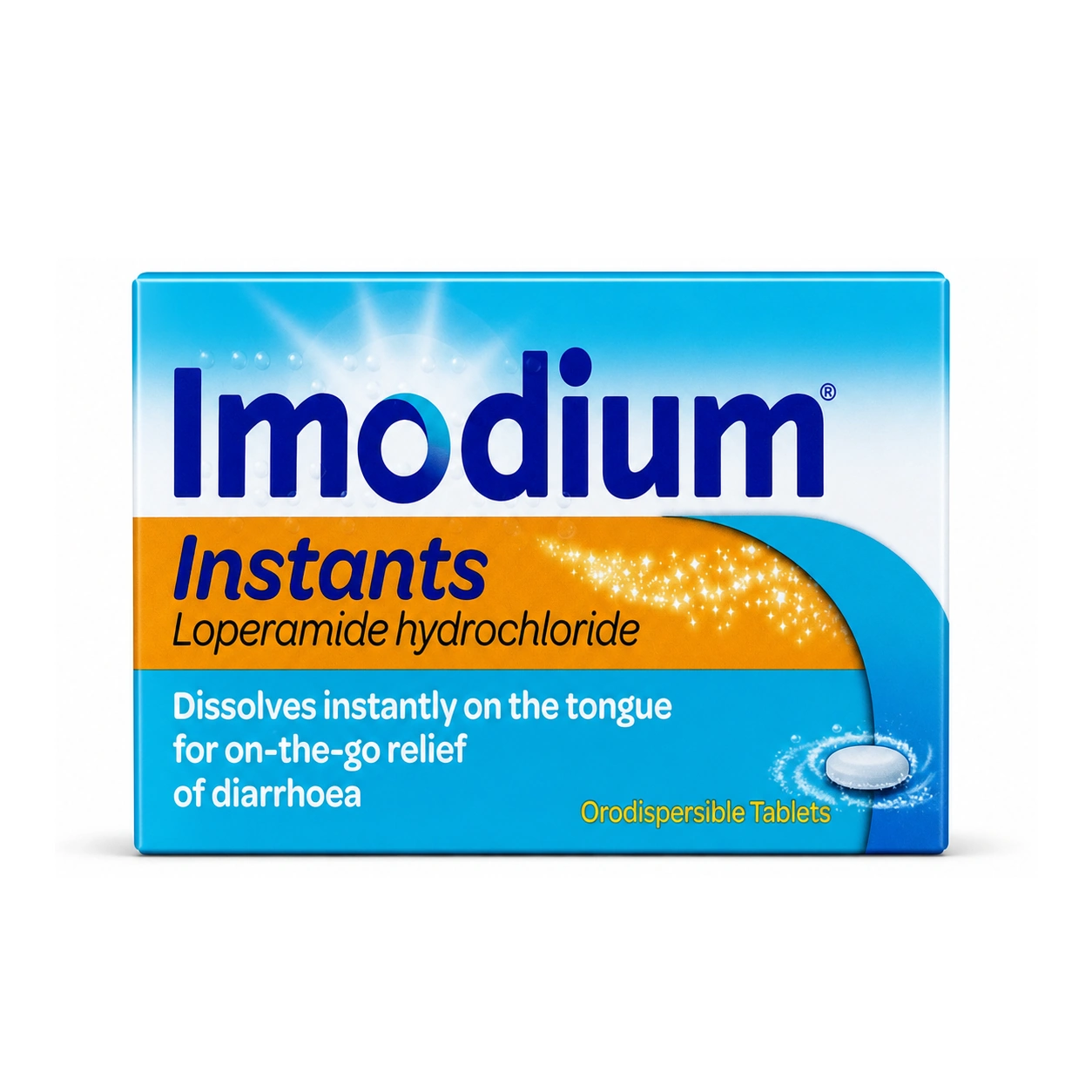 Imodium Instants Loperamide Hydrochloride 2 mg Orodispersible Tablets x 6 Tablets
