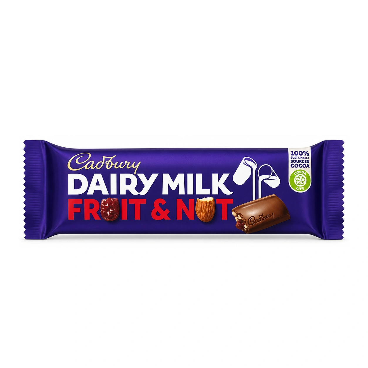 Cadbury Dairy Milk Fruit & Nut Milk Chocolate Bar 49 g