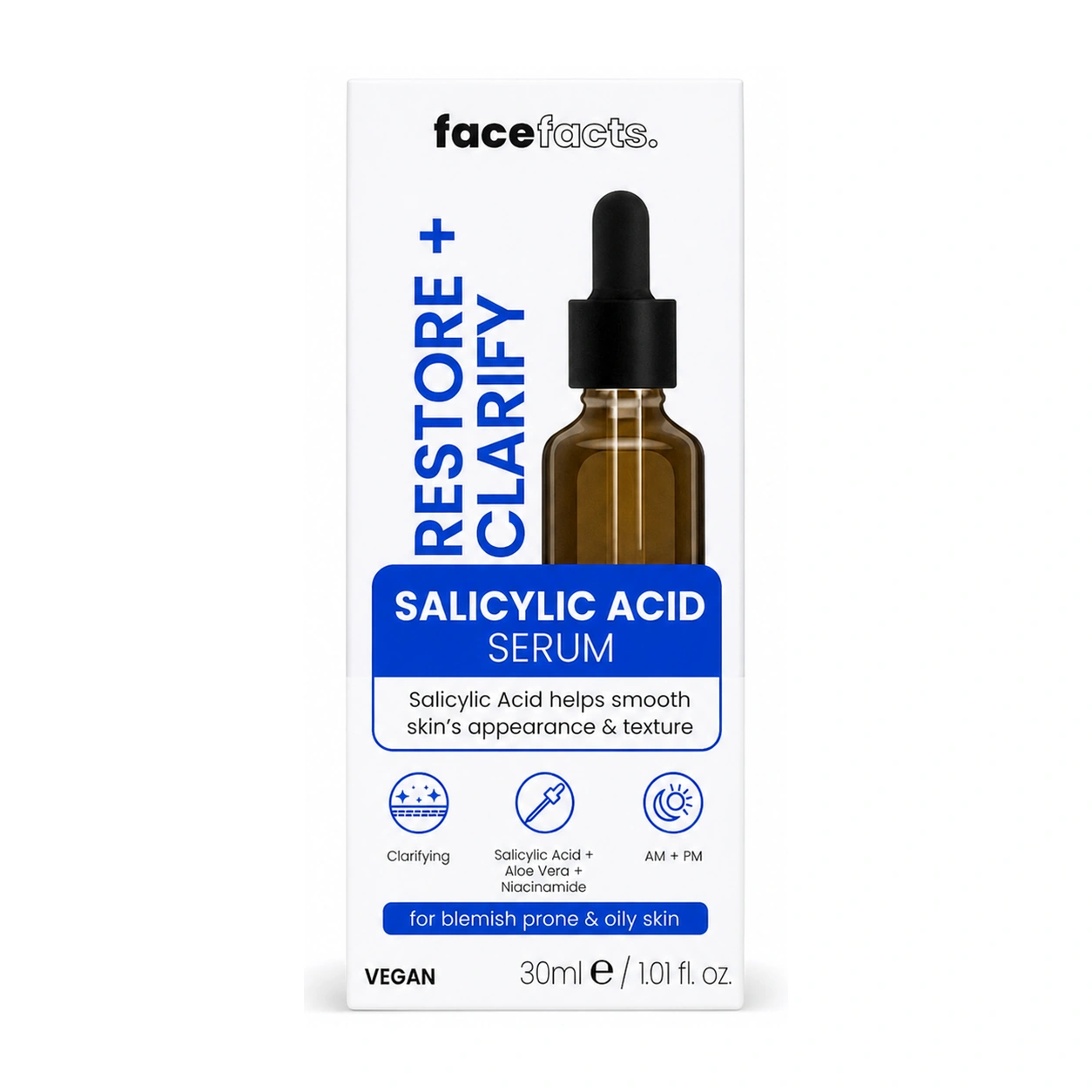 Face Facts Restore & Clarify Salicylic Acid Facial Serum 2% 30 ml