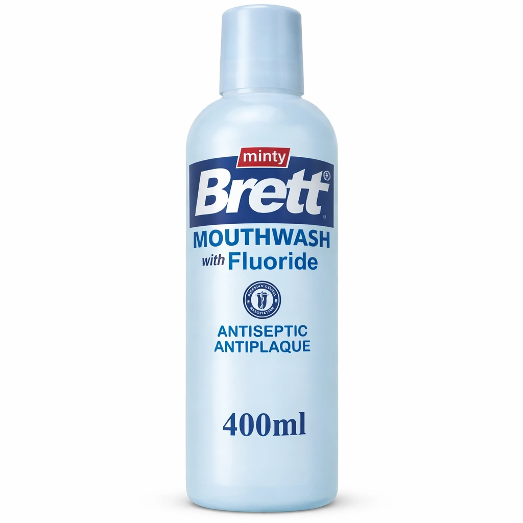 Brett Minty Mouthwash with Fluoride 400 ml