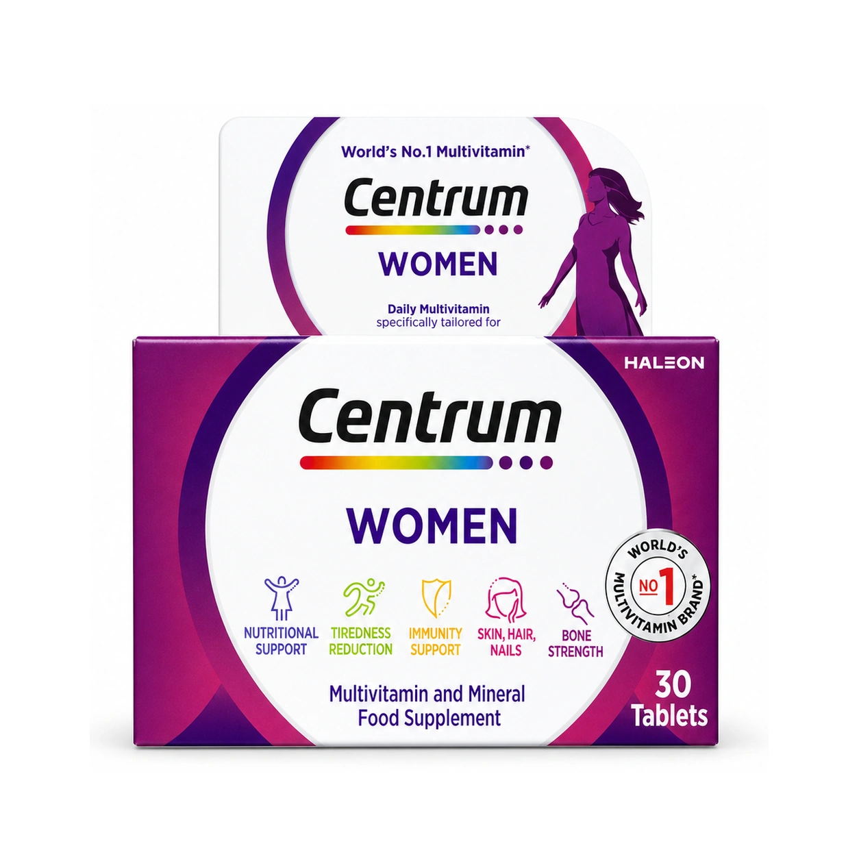 Centrum Women Multivitamin and Mineral Food Supplement Tablets x 30 Tablets