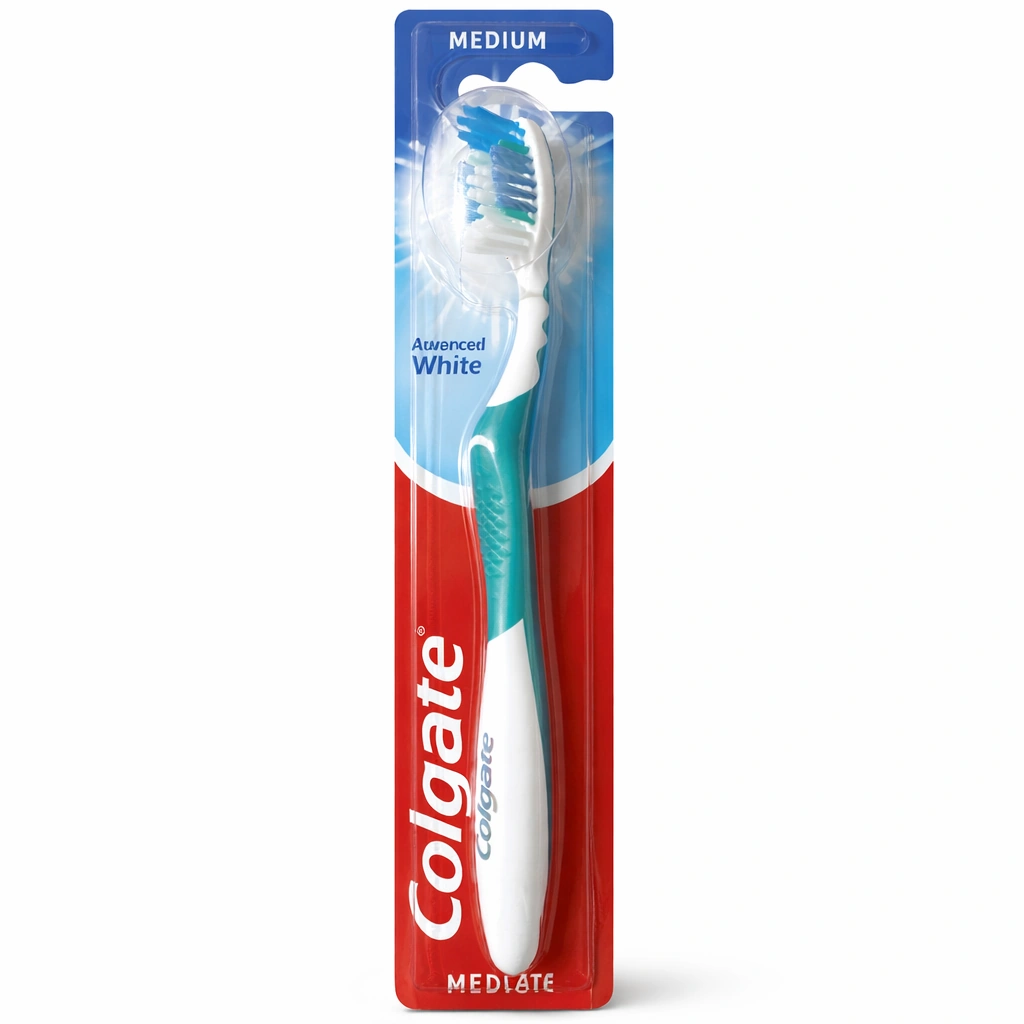 Colgate Advanced White Medium Toothbrush x 1 toothbrush