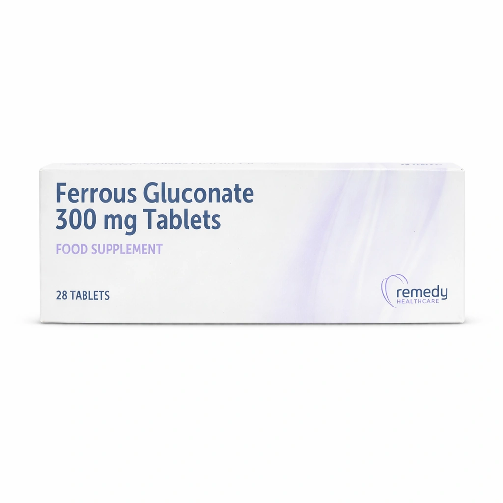 Remedy Ferrous Gluconate 300 mg Coated Tablets x 28 Tablets