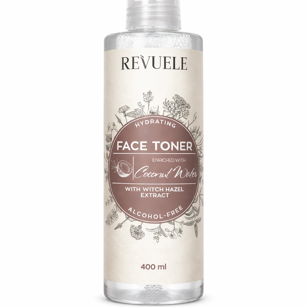 Revuele Hydrating Face Toner Enriched with Coconut Water with Witch Hazel Extract 400 ml