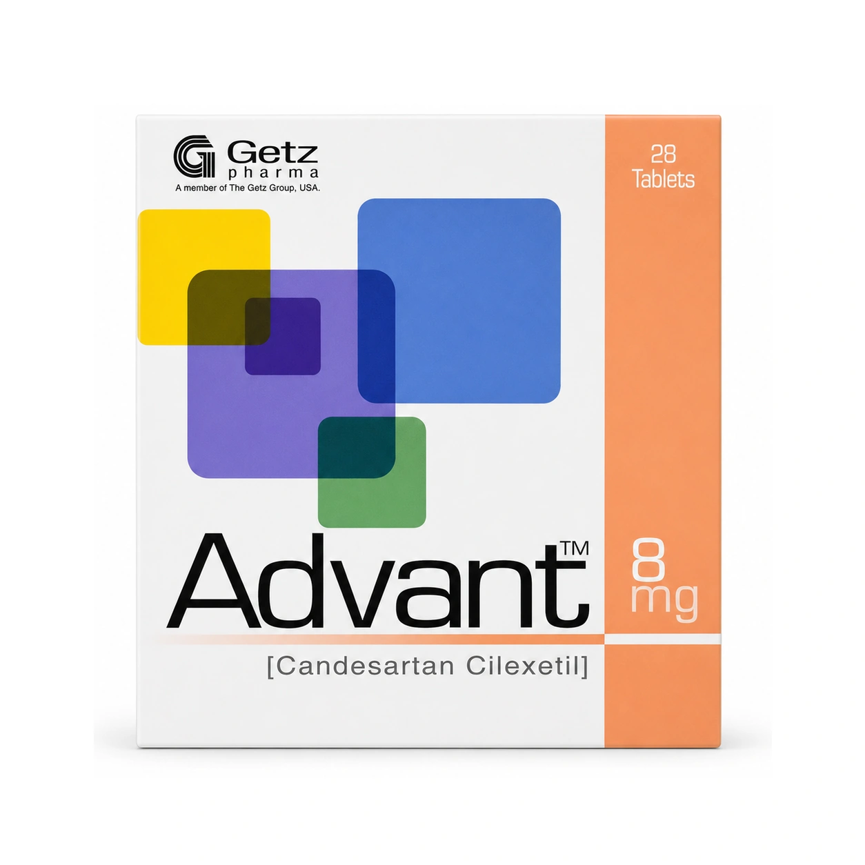 Advant Candesartan Cilexetil 8 mg x 28 Tablets