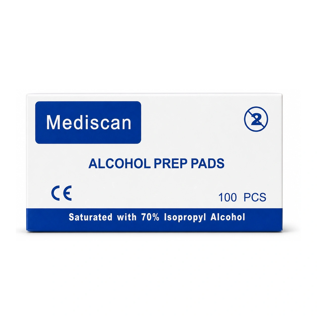 Mediscan Alcohol Prep Pads 70% Isopropyl Alcohol x 100 Pads