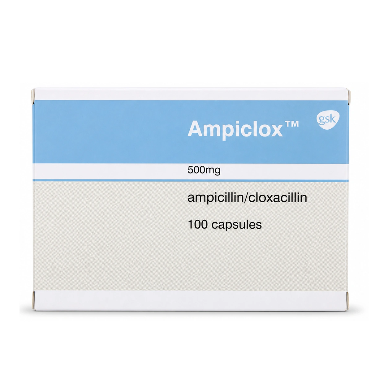 Ampiclox Ampicillin/Cloxacillin 500 mg Capsules x 100 Capsules