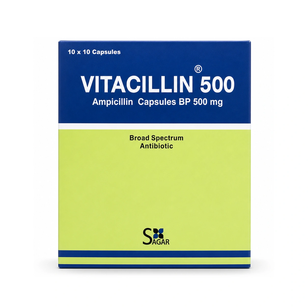 Vitacillin Ampicillin Capsules BP 500 mg x 100 Capsules