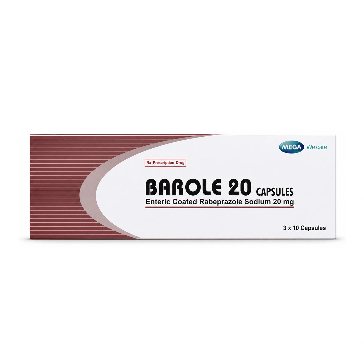 Barole 20 Enteric-Coated Rabeprazole Sodium 20 mg Capsules x 30 Capsules
