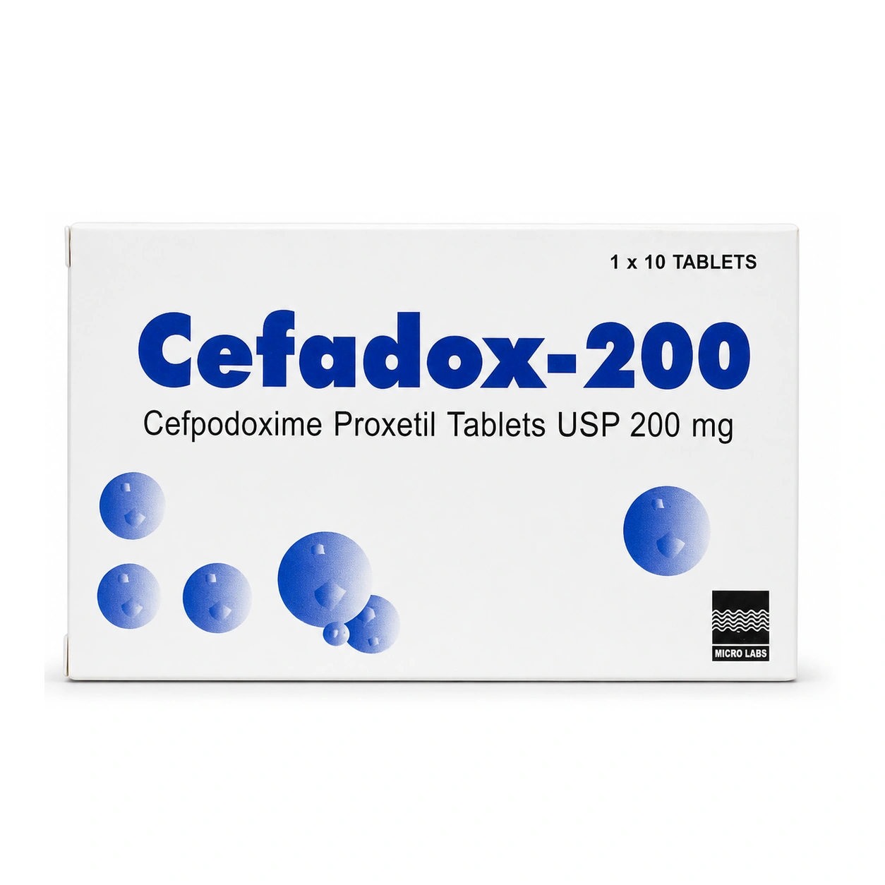 Cefadox-200 Cefpodoxime Proxetil Tablets USP 200 mg x 10 Tablets