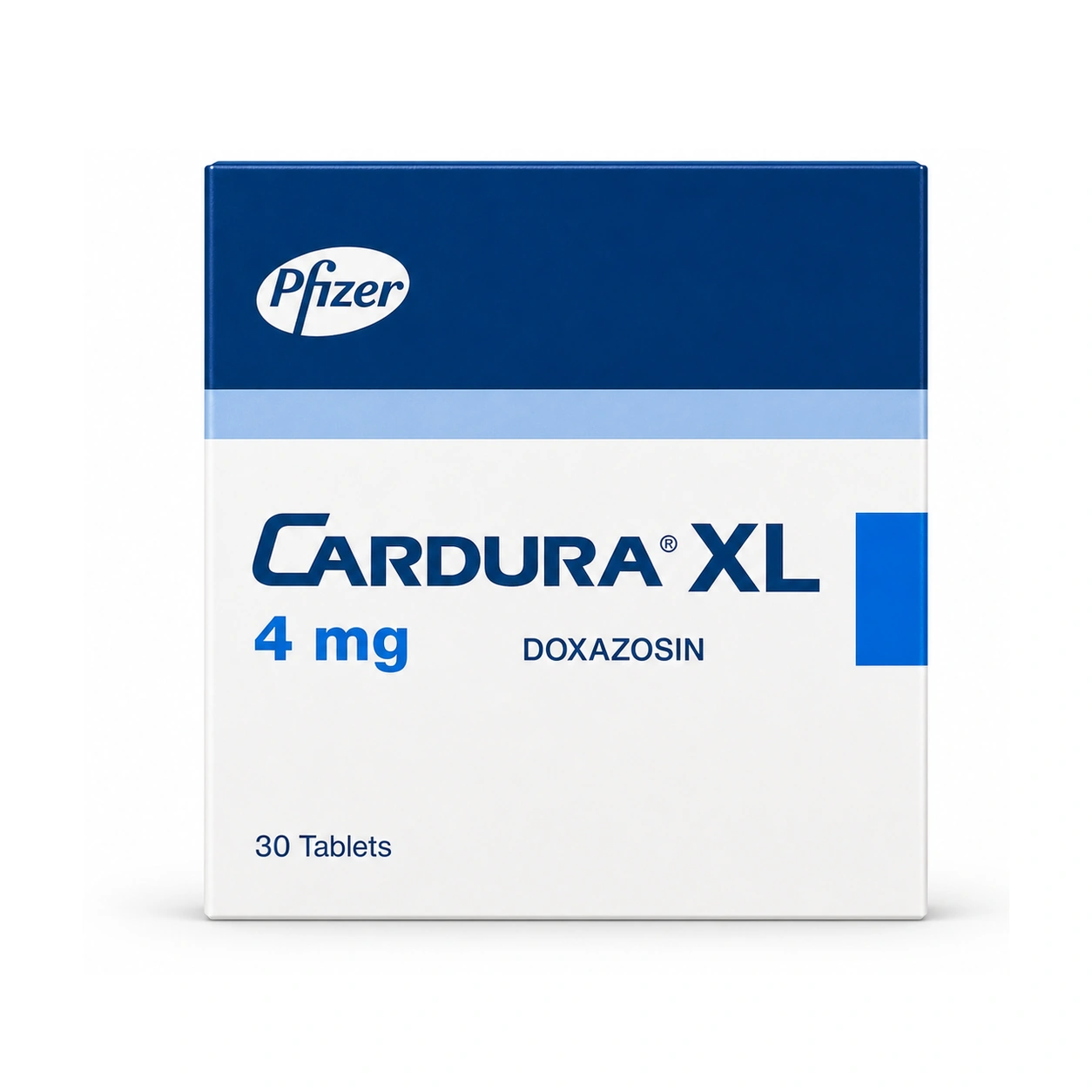 Pfizer Cardura XL Doxazosin 4 mg Prolonged-Release Tablets x 30 Tablets