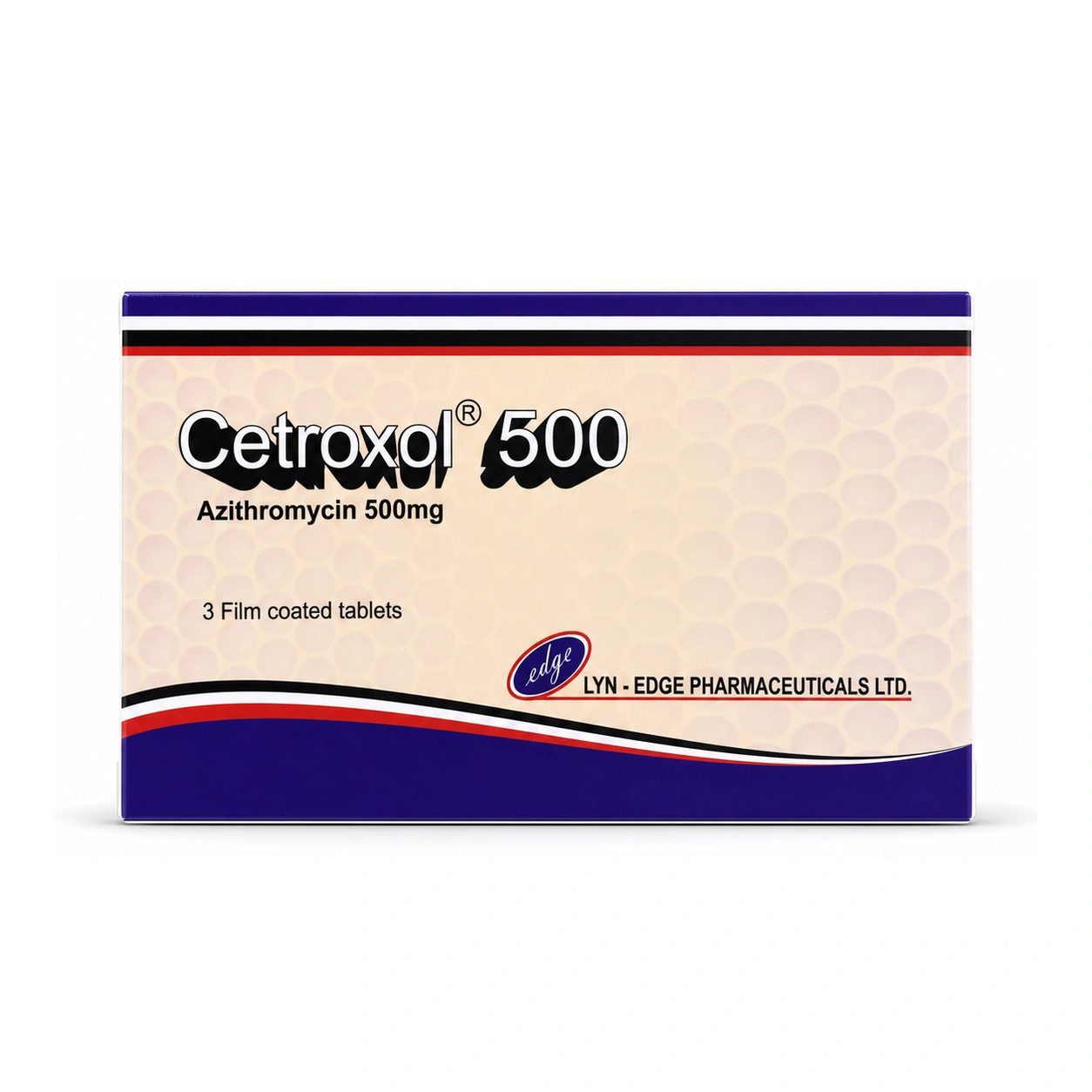 Cetroxol Azithromycin 500 mg Film-Coated Tablets x 3 Tablets