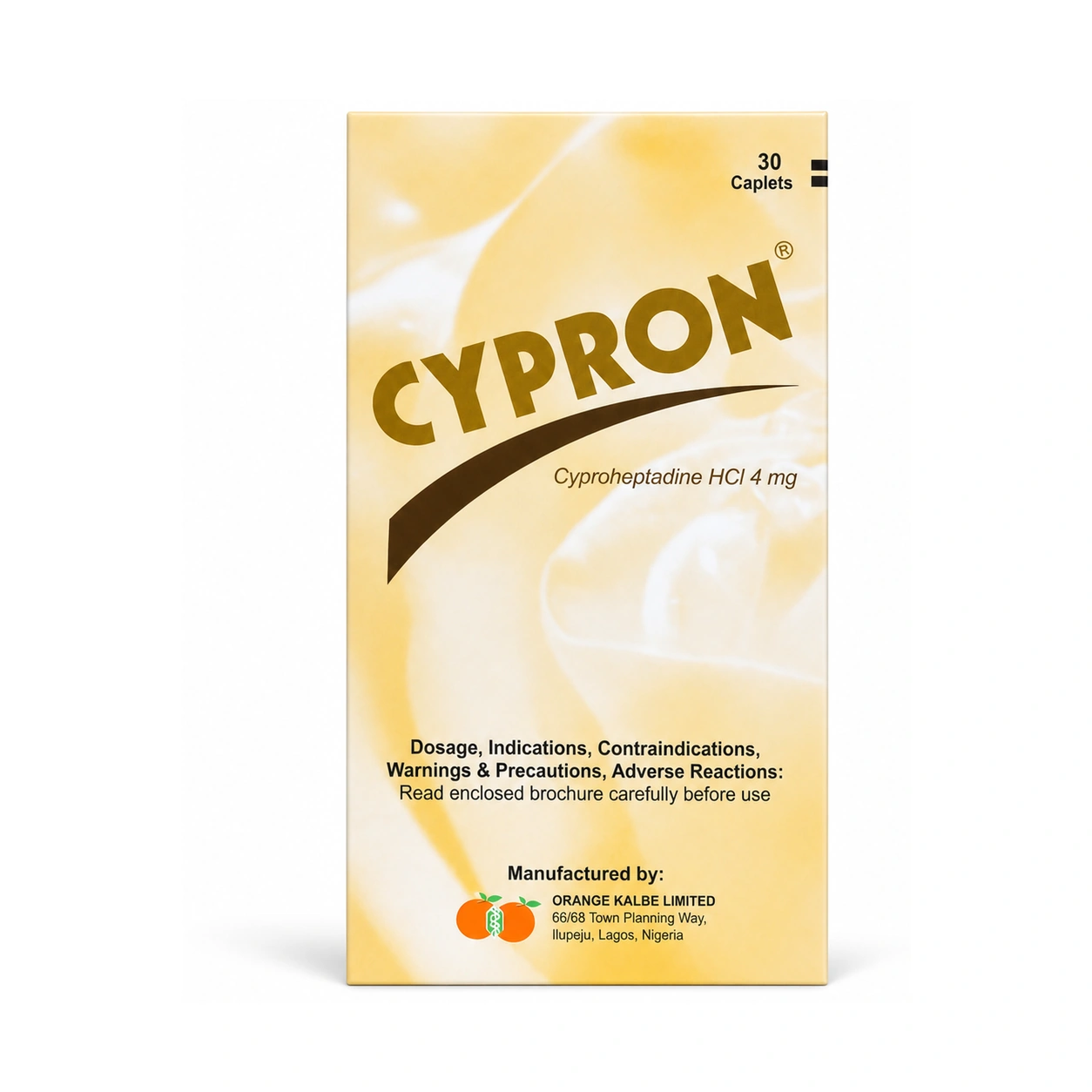 Cypron Cyproheptadine HCl 4 mg Caplets x 30 caplets
