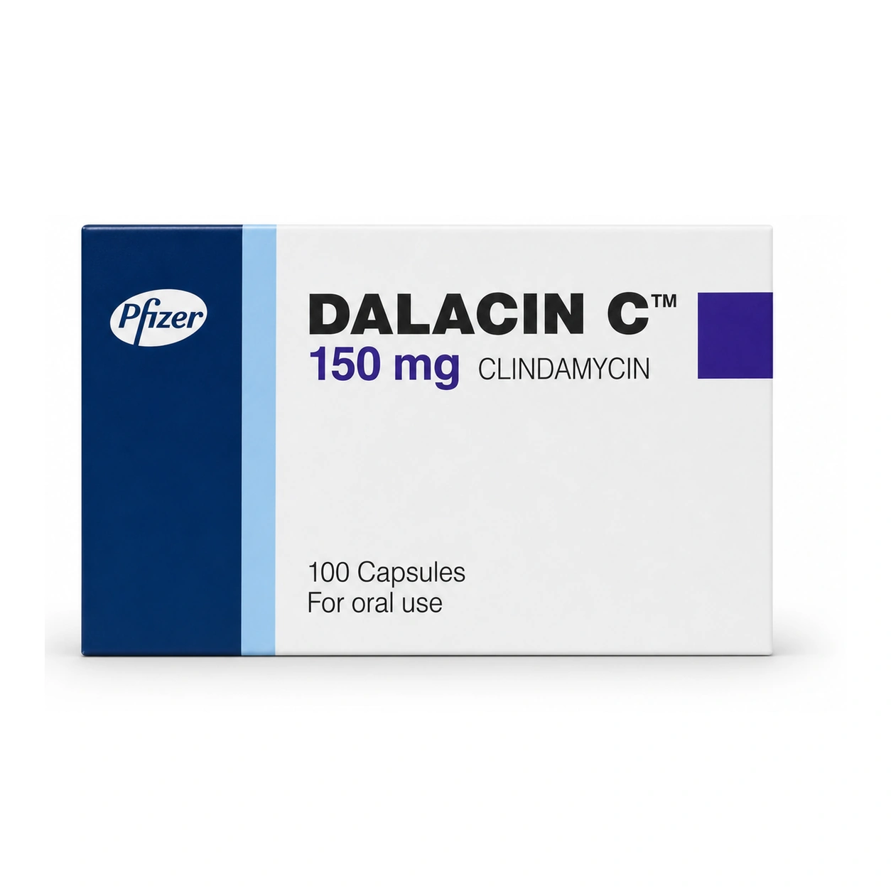 Dalacin C Clindamycin 150 mg Capsules x 100 Capsules
