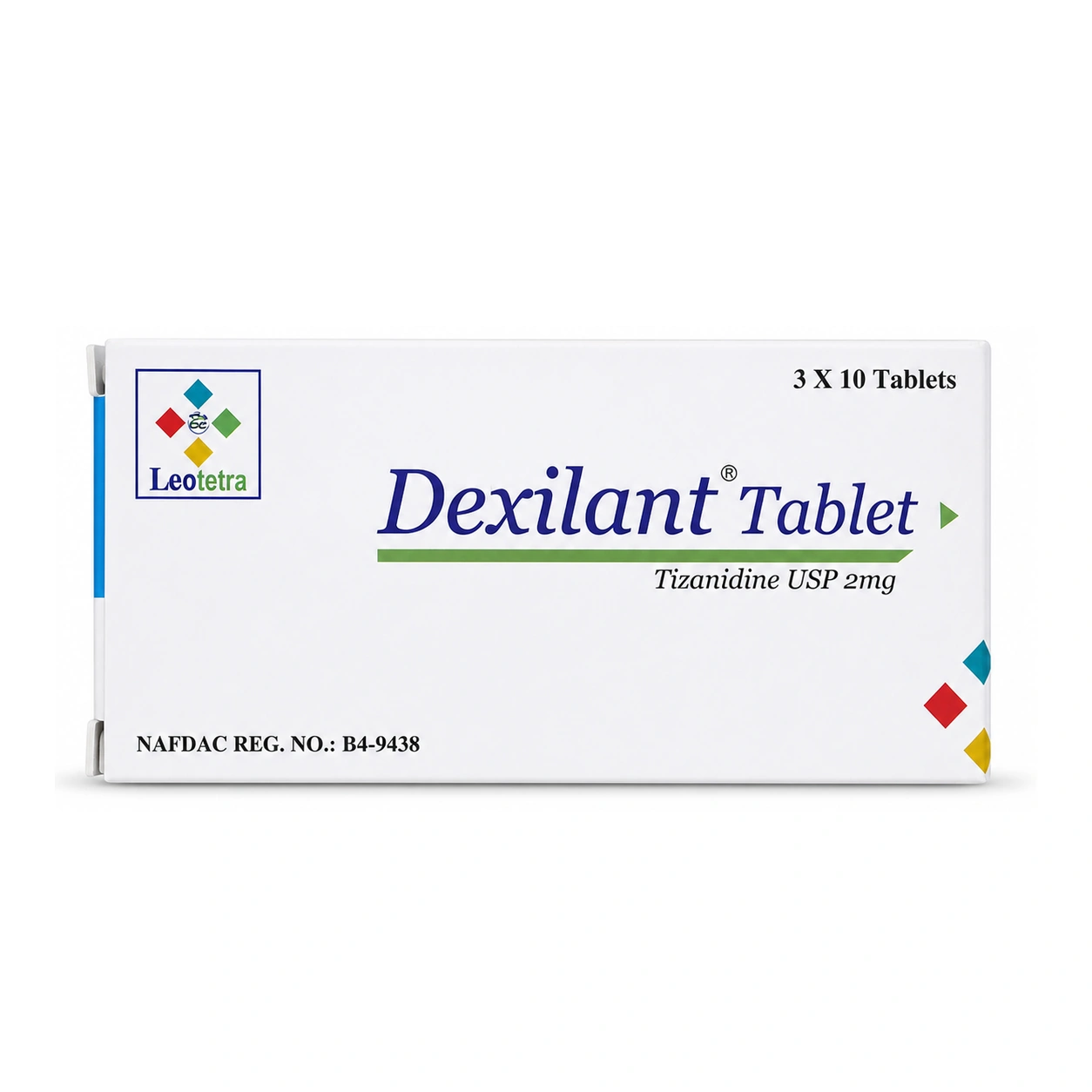 Dexilant Tizanidine Hydrochloride 2 mg Tablets x 30 Tablets