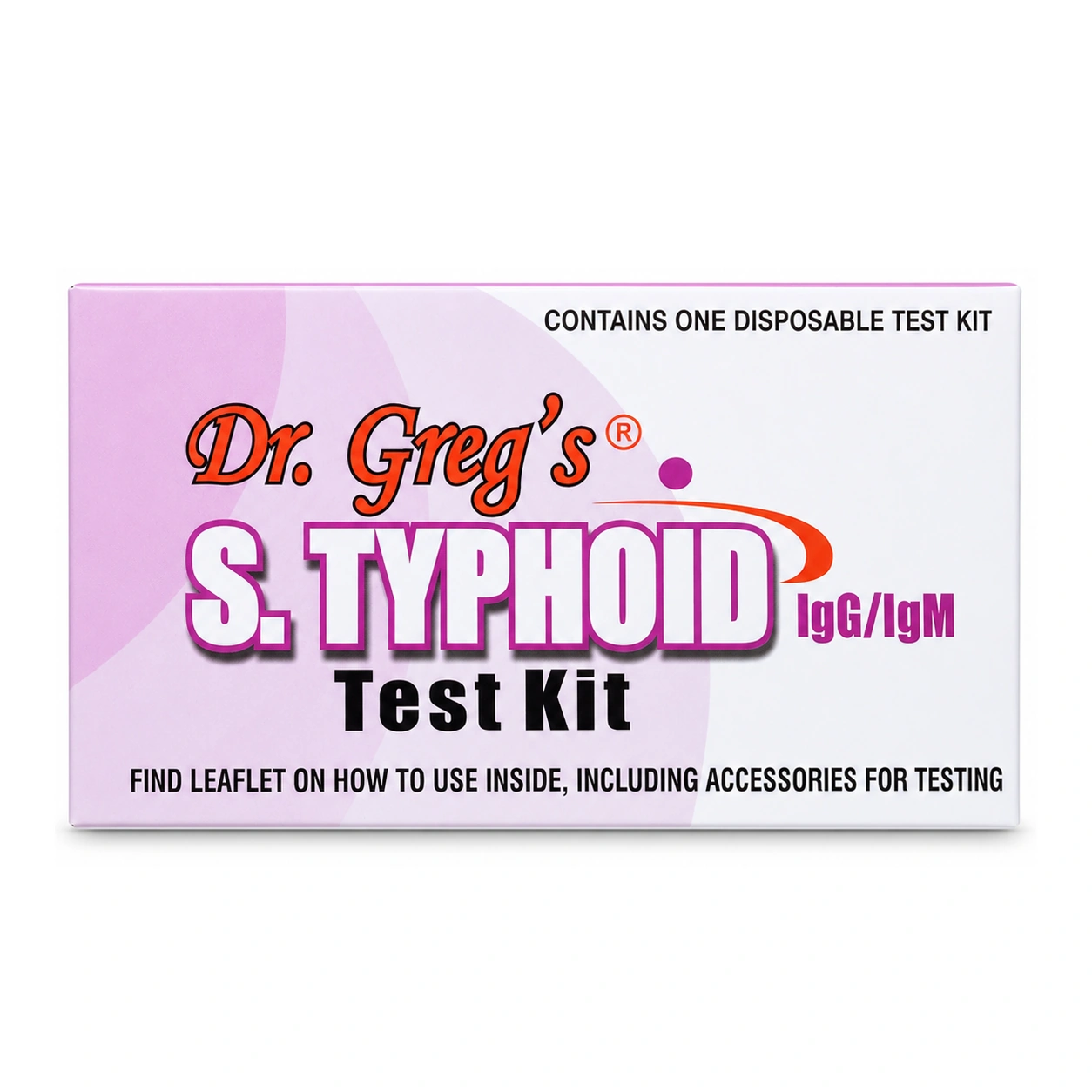 Dr Greg's Typhoid IgG/IgM Rapid Diagnostic Test Kit x 1 Test Kit