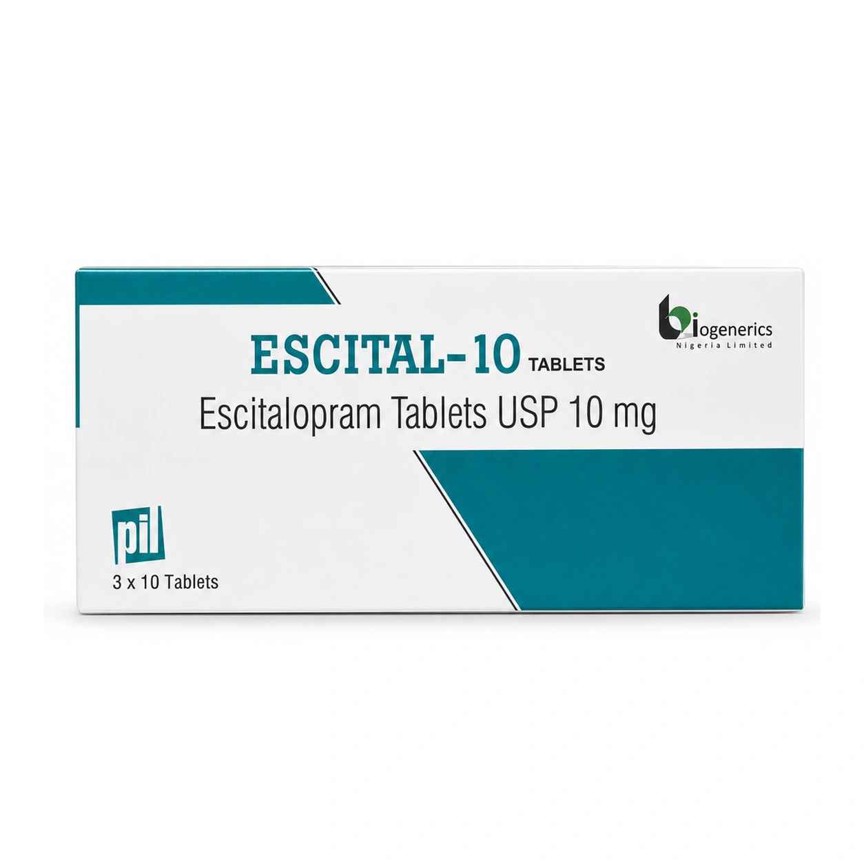 Escital-10 Escitalopram 10 mg Film-Coated Tablets x 30 Tablets