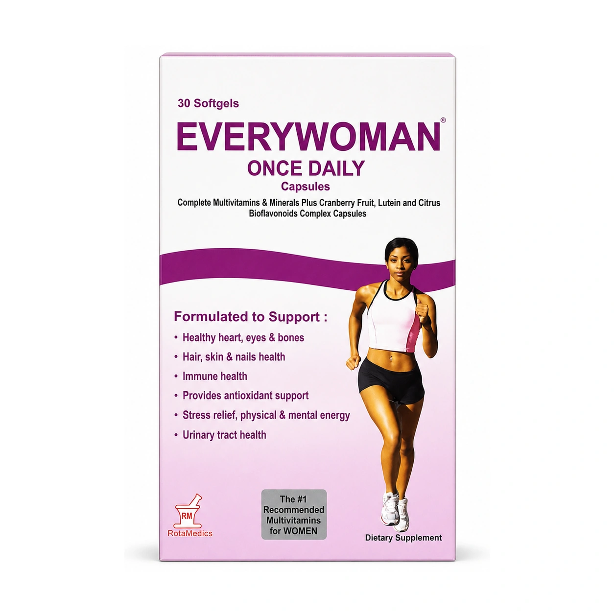 RotaMedics Everywoman Once Daily Multivitamins and Minerals Softgels x 30 Softgels