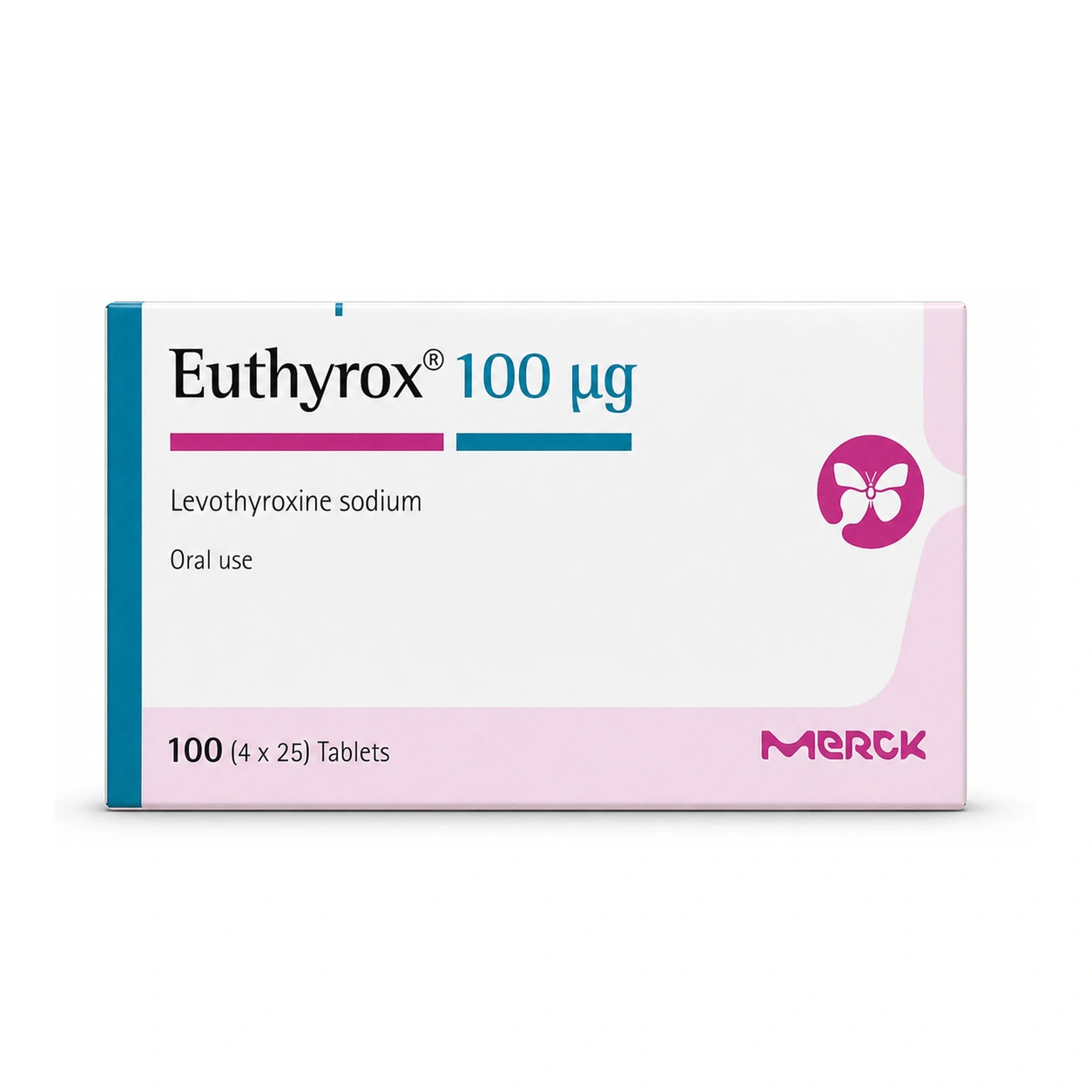 Euthyrox Levothyroxine Sodium 100 microgram Tablets x 100 Tablets