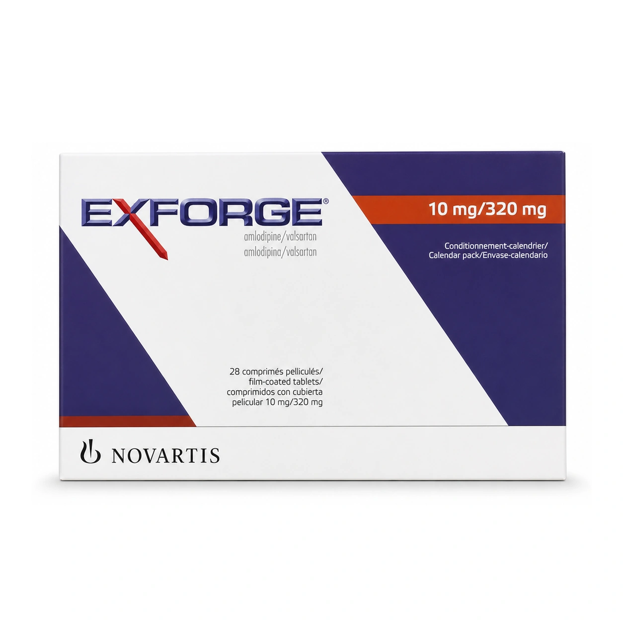 Exforge Amlodipine/Valsartan 10 mg/320 mg Film-Coated Tablets x 28 Tablets