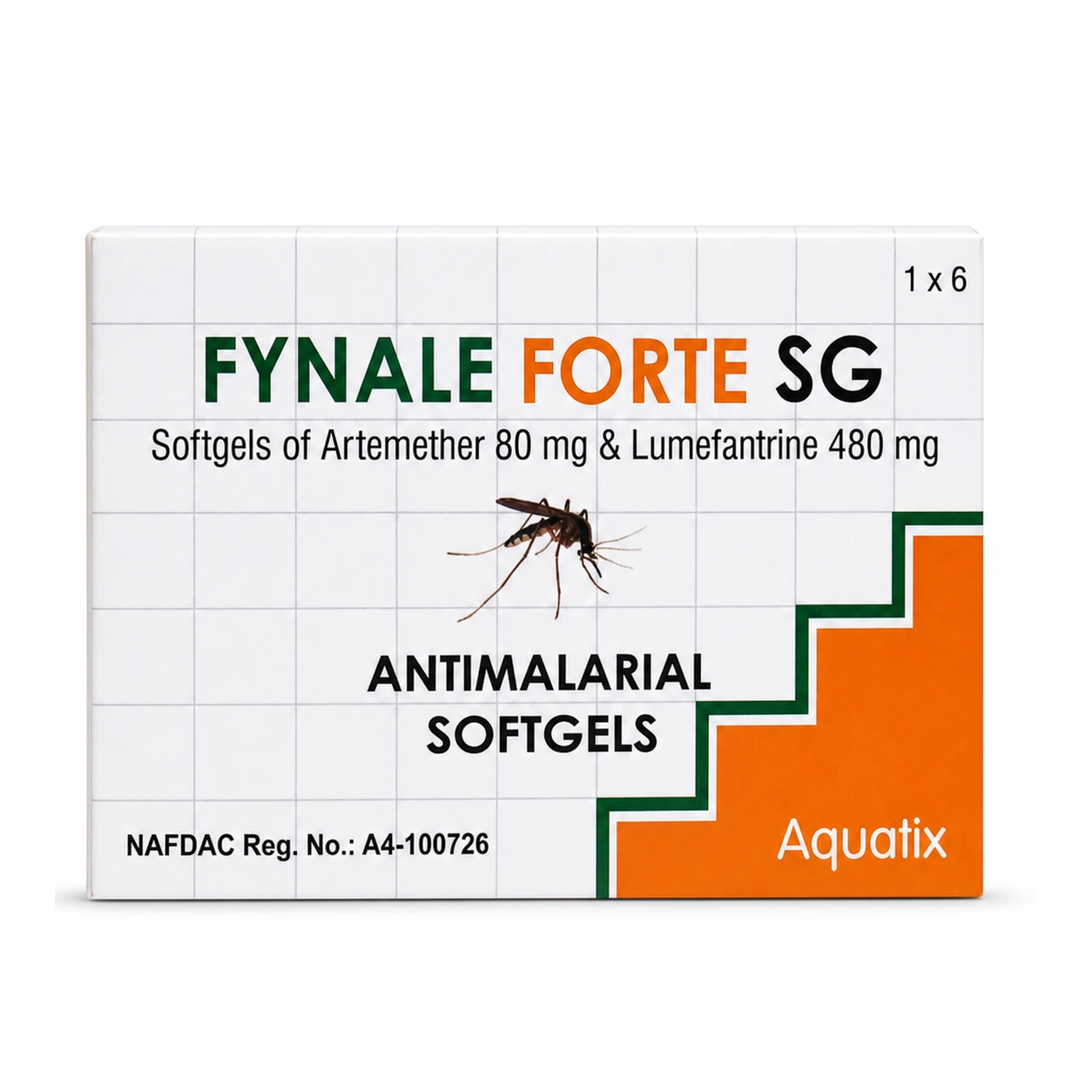 Fynale Forte SG Artemether 80 mg + Lumefantrine 480 mg Softgels x 6 Softgels