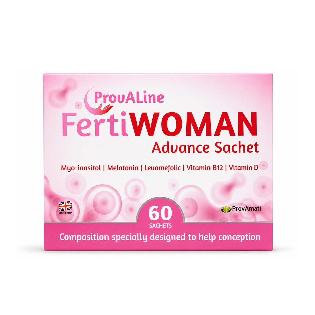 ProvALine FertiWOMAN Advance Sachet x 60 sachets