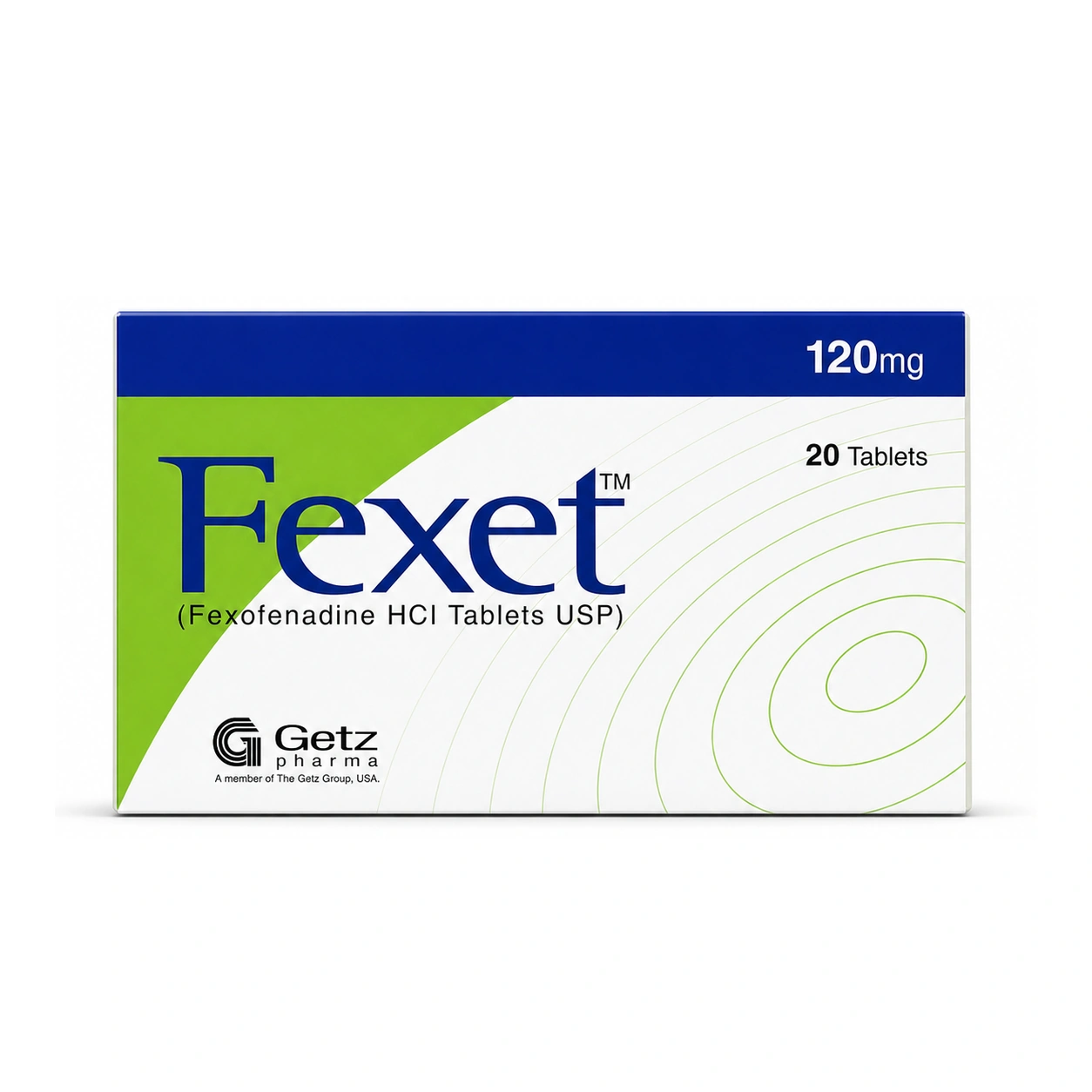 Fexet Fexofenadine HCl 120 mg Film-Coated Tablets x 20 Tablets