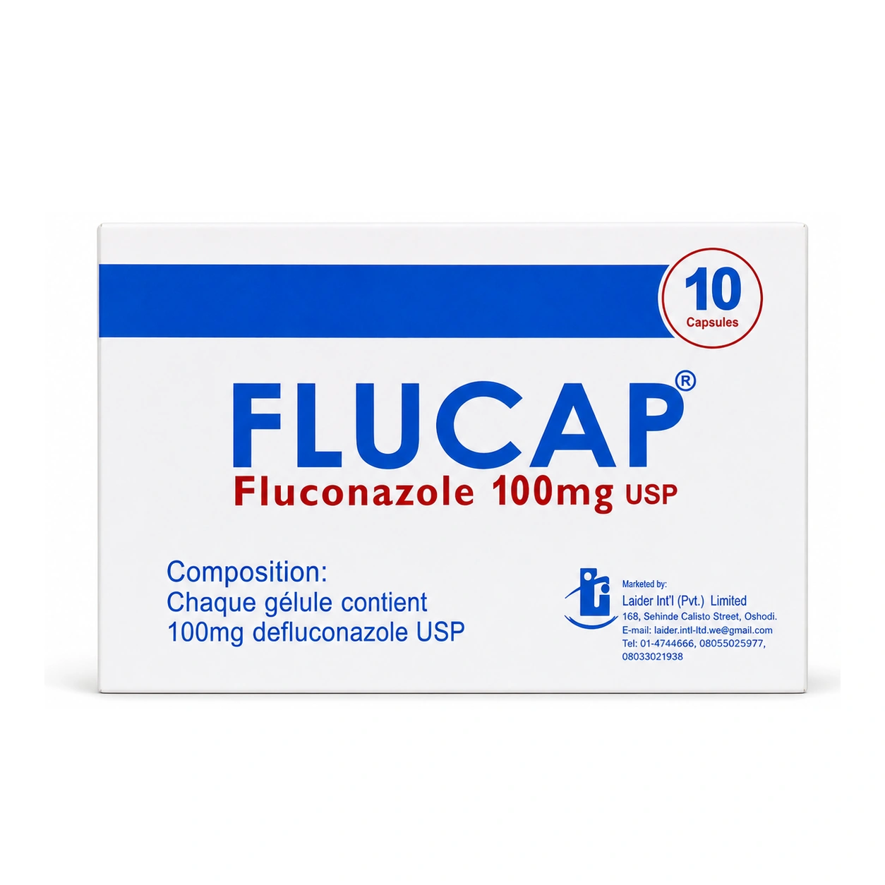 Flucap Fluconazole 100 mg Capsules x 10 Capsules