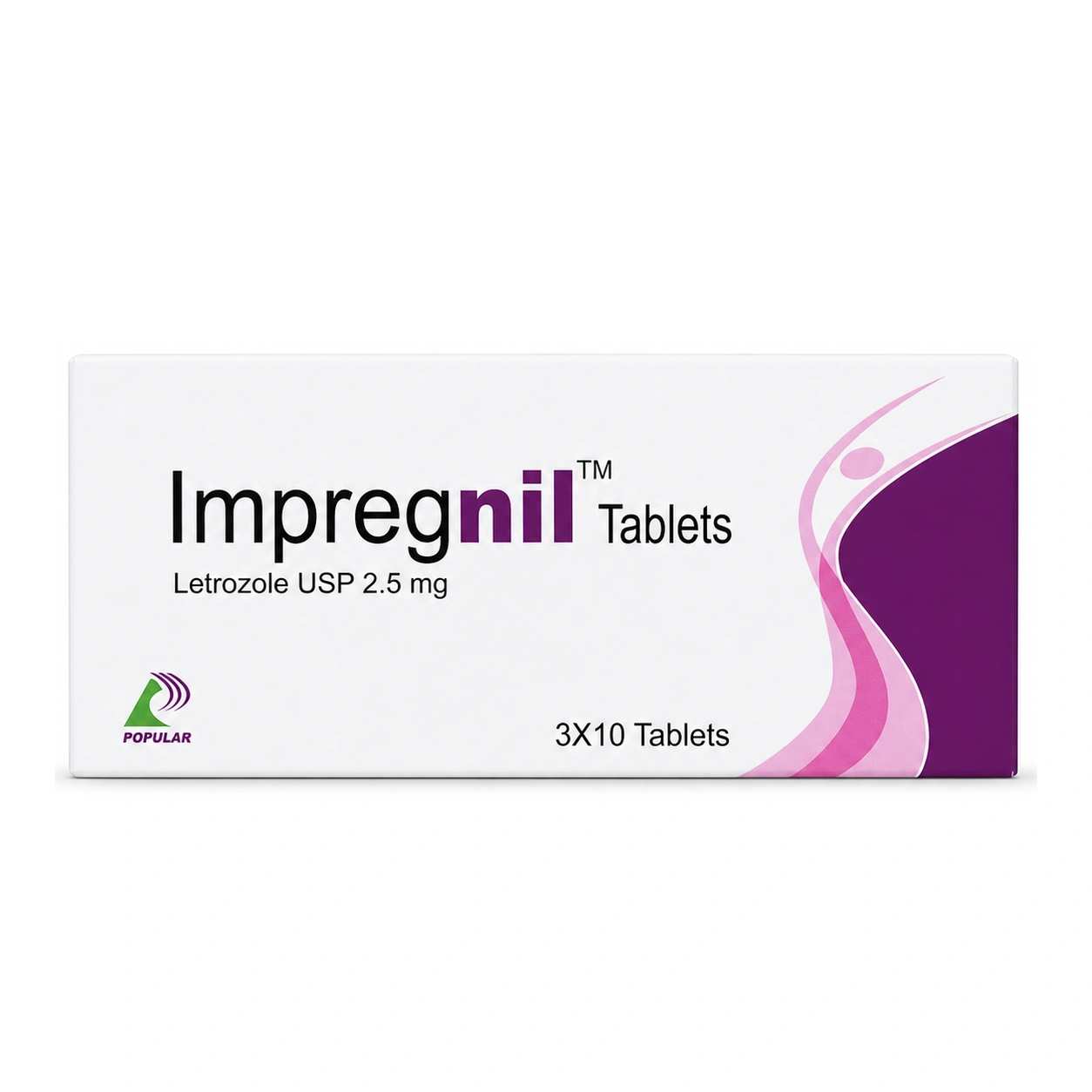 Impregnil Letrozole USP 2.5 mg Tablets x 30 Tablets