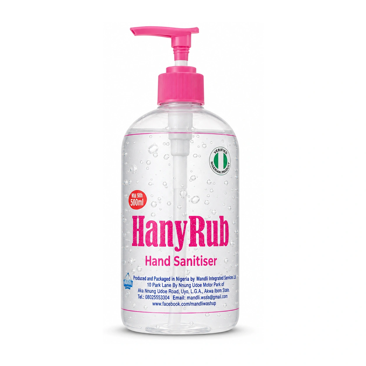 HanyRub Hand Sanitiser 500 ml